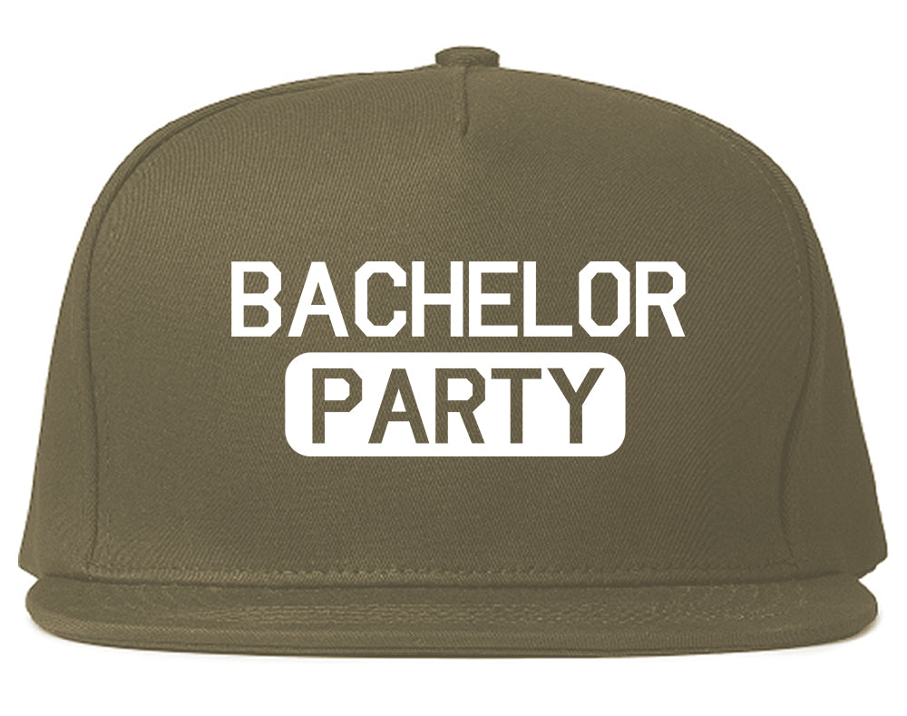 Bachelor Party Snapback Hat Grey