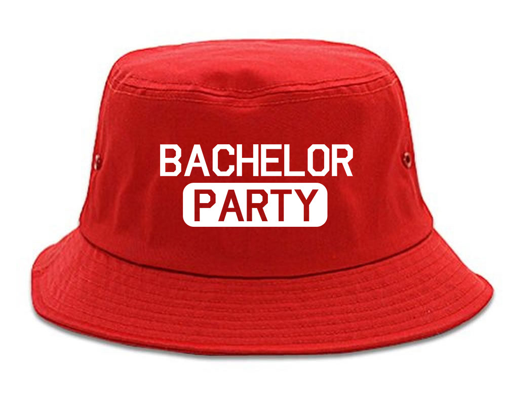 Bachelor Party Bucket Hat Red