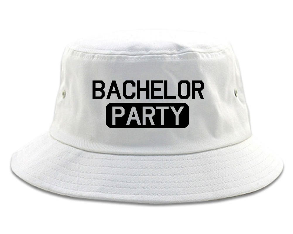 Bachelor Party Bucket Hat White