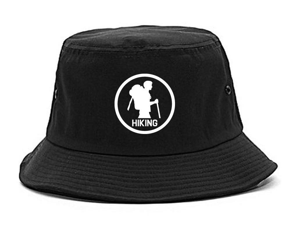 Backpacking Outdoor Hiking Chest Bucket Hat Black