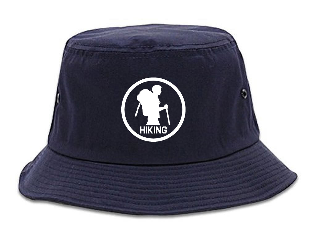 Backpacking Outdoor Hiking Chest Bucket Hat Blue
