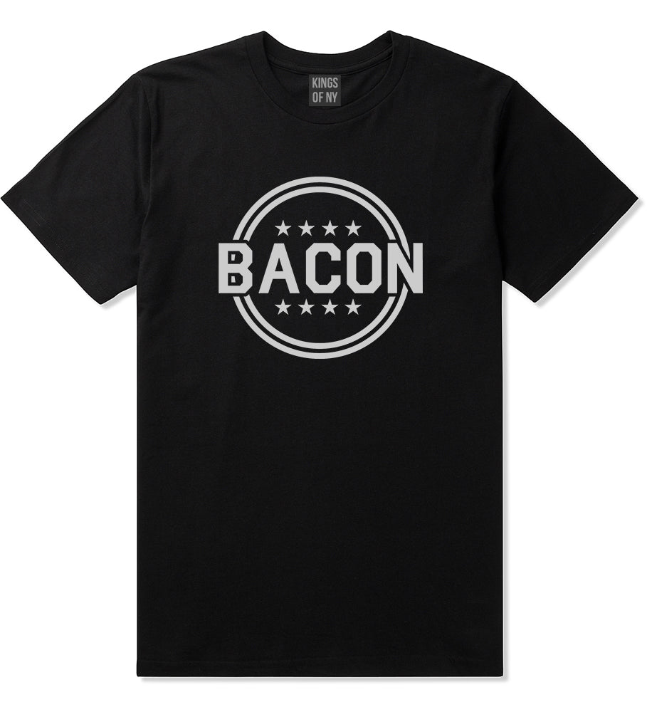 Bacon Stars Black T-Shirt by Kings Of NY