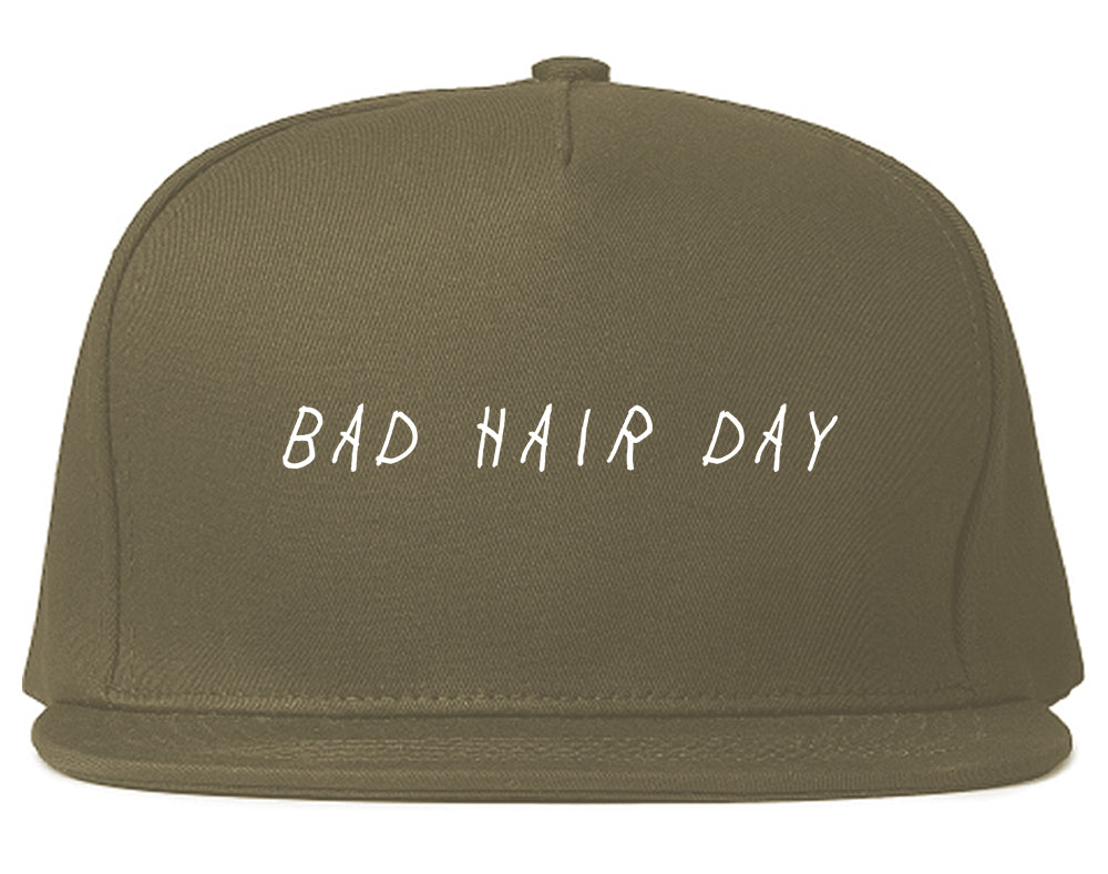 Bad Hair Day Snapback Hat Grey