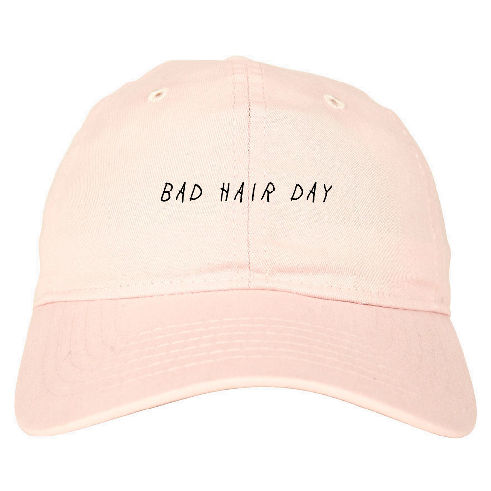 Bad Hair Day Dad Hat Baseball Cap Pink