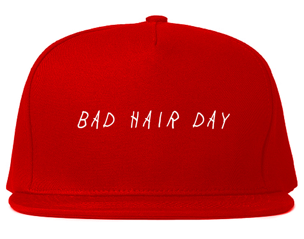 Bad Hair Day Snapback Hat Red