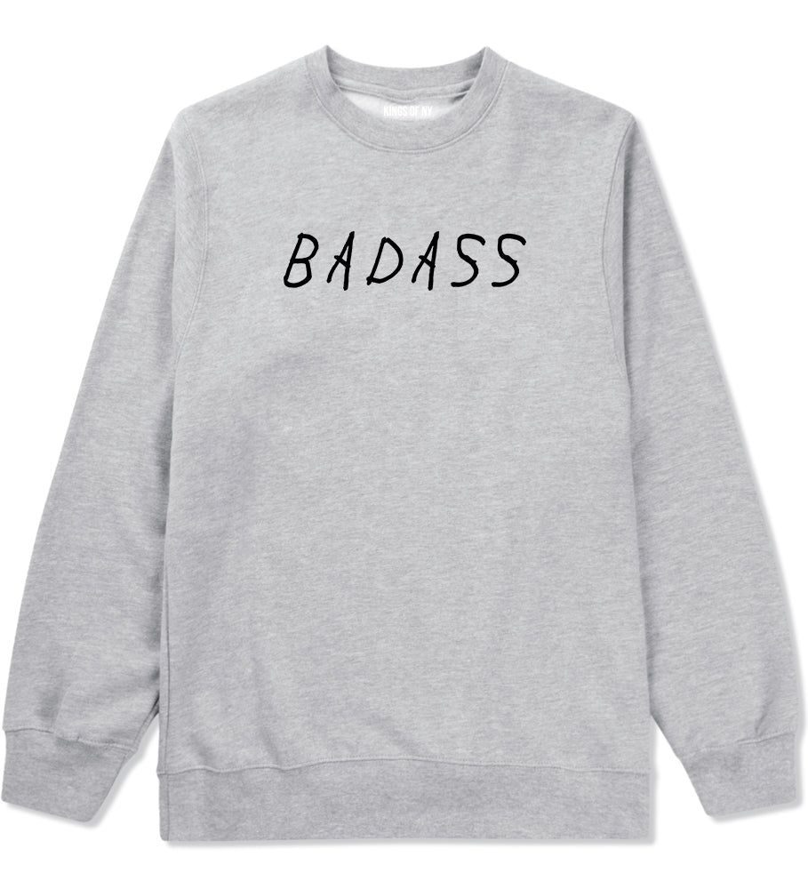 Badass Grey Crewneck Sweatshirt by Kings Of NY