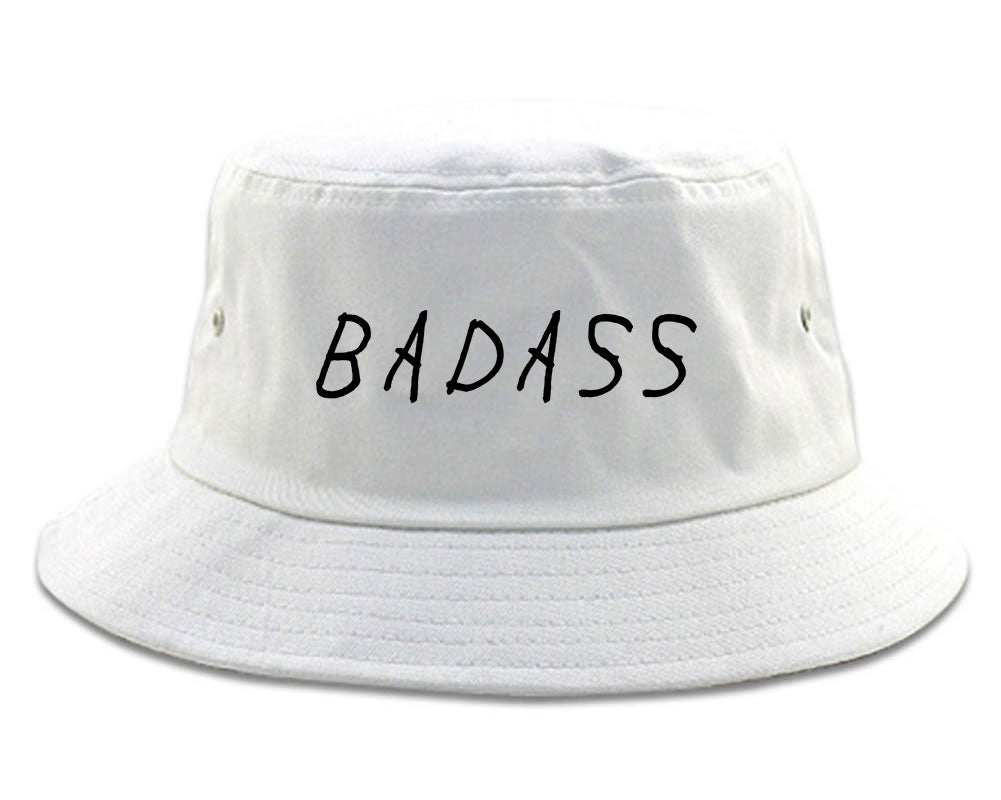Badass Bucket Hat White