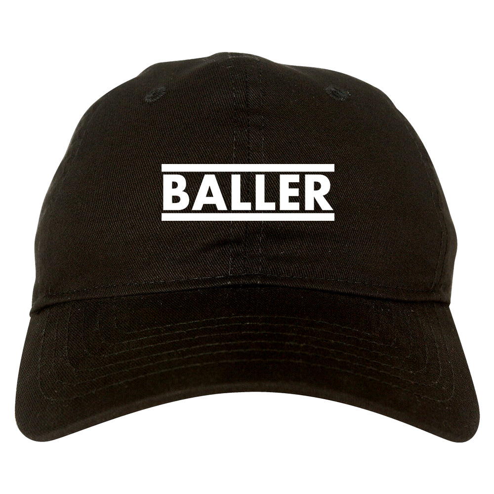 Baller Dad Hat Baseball Cap Black