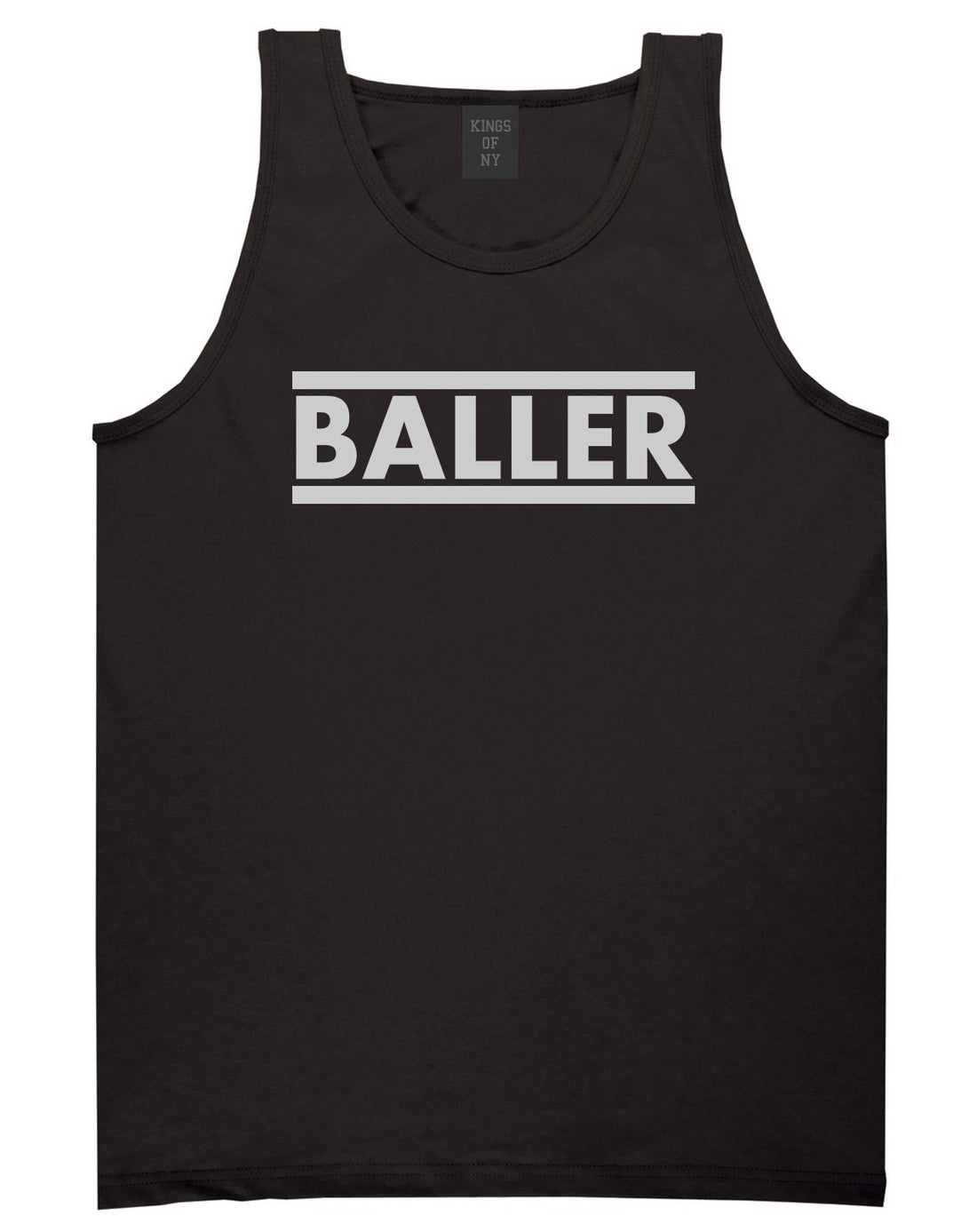 Baller Black Tank Top Shirt by Kings Of NY