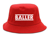 Baller Bucket Hat Red