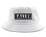 Baller Bucket Hat White
