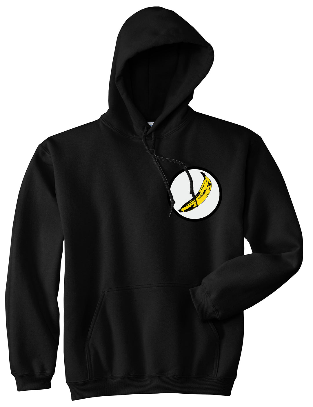 Banana Chest Black Pullover Hoodie by Kings Of NY