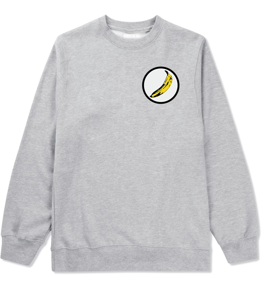 Banana Chest Grey Crewneck Sweatshirt by Kings Of NY