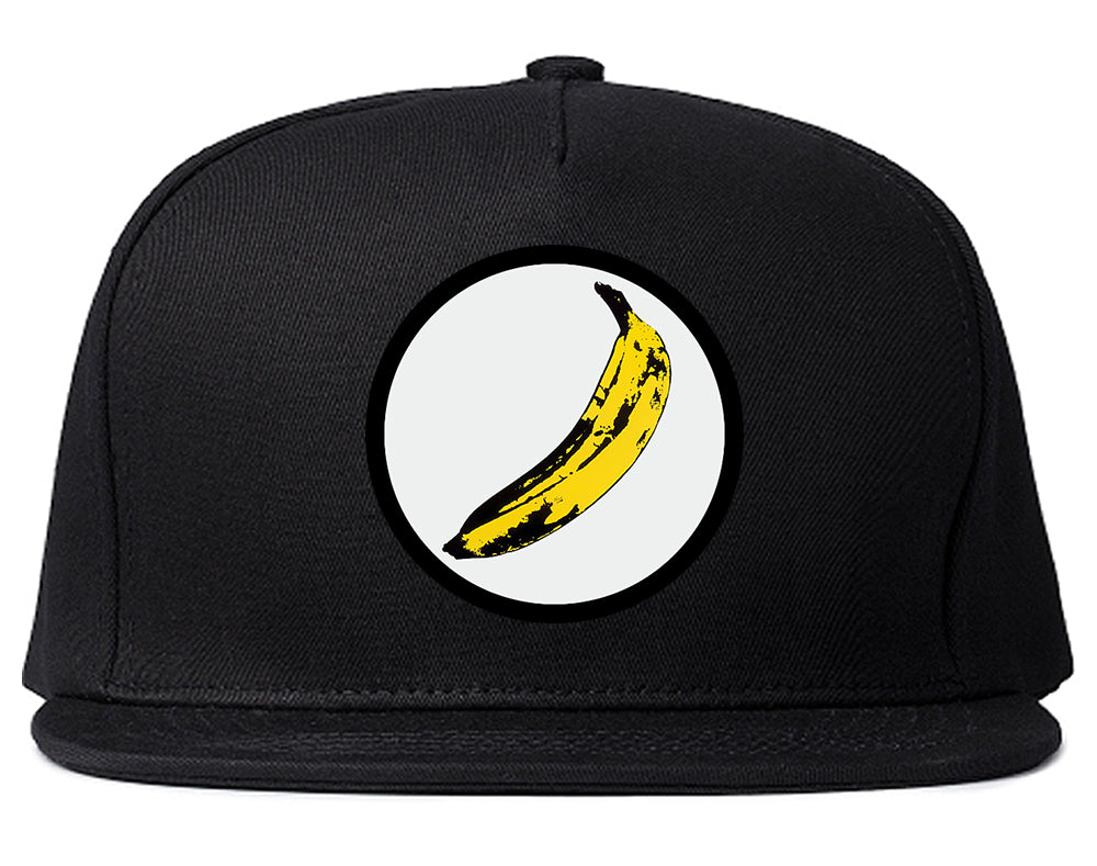 Banana Chest Snapback Hat Black