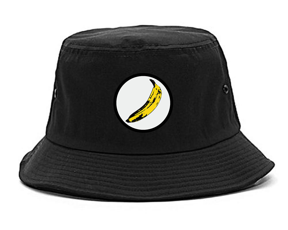 Banana Chest Bucket Hat Black