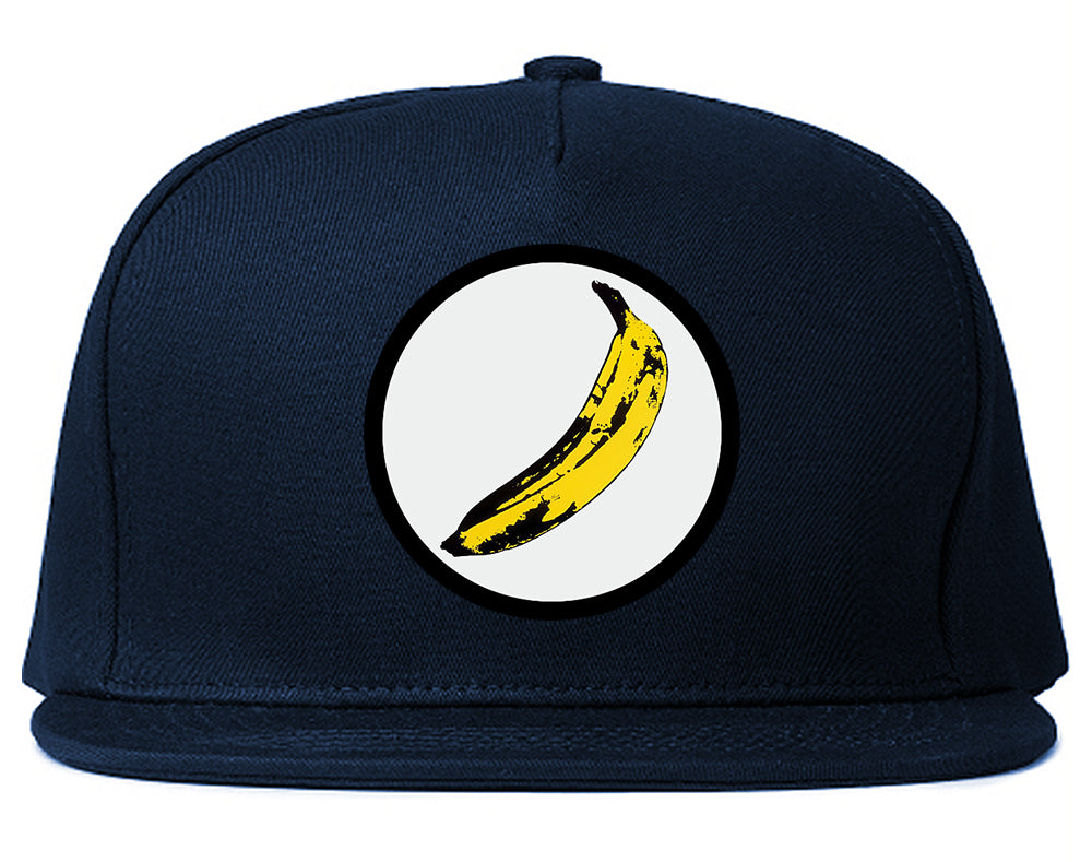 Banana Chest Snapback Hat Blue