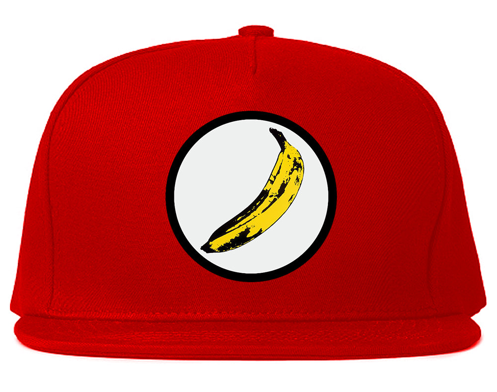 Banana Chest Snapback Hat Red