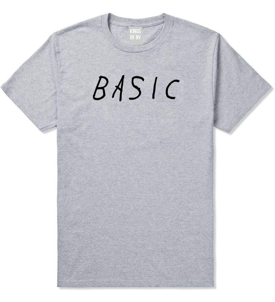 Basic Plain Grey T-Shirt by Kings Of NY