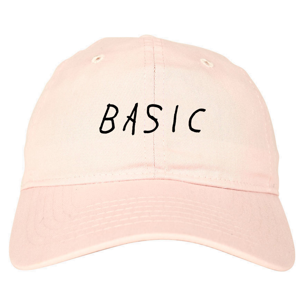 Basic Plain Dad Hat Baseball Cap Pink