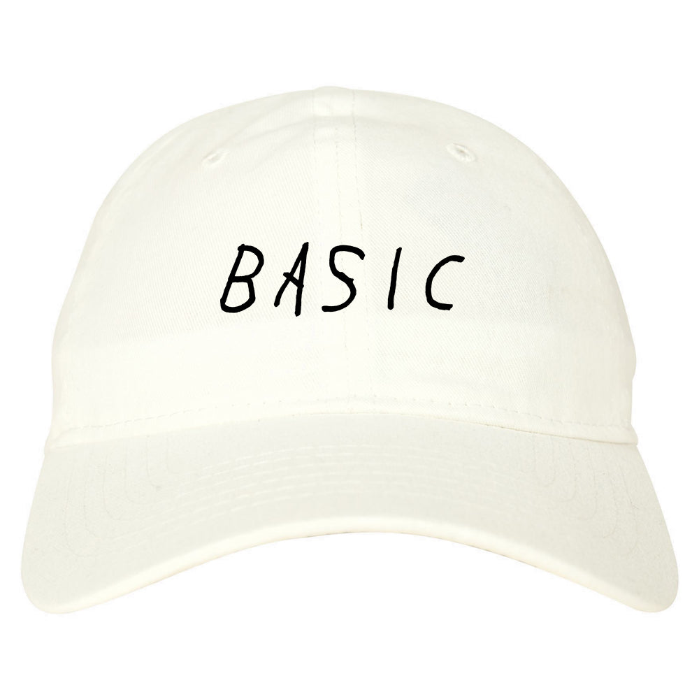 Basic Plain Dad Hat Baseball Cap White