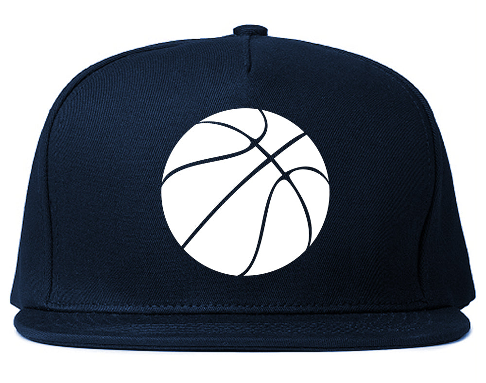 Basketball Logo Chest Snapback Hat Blue