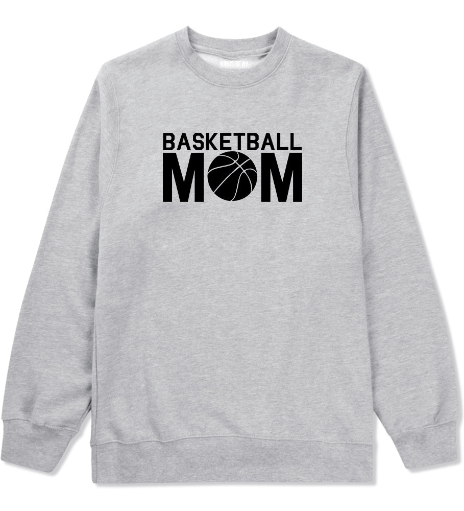 Basketball Mom Grey Crewneck Sweatshirt by Kings Of NY