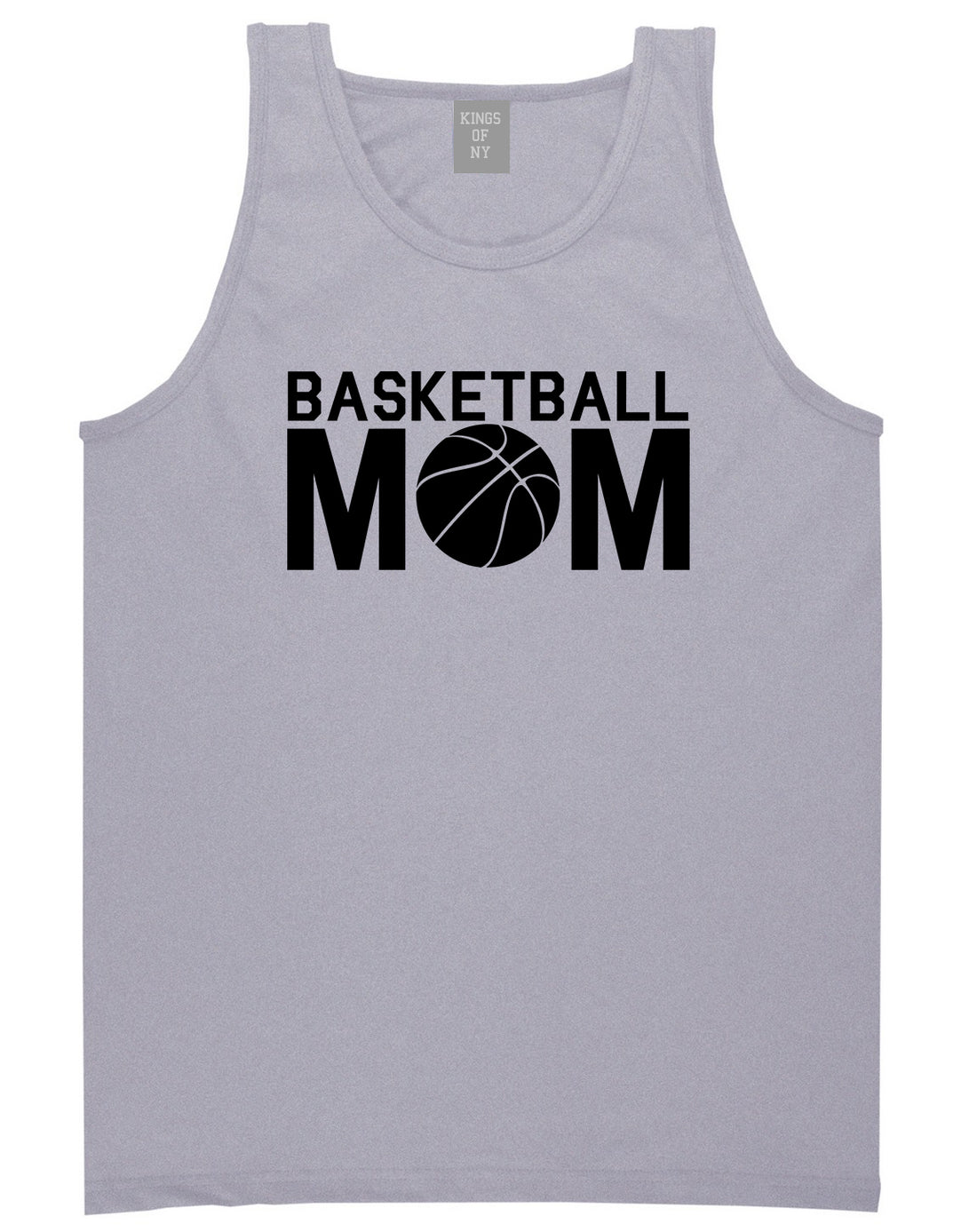 Basketball Mom Grey Tank Top Shirt by Kings Of NY