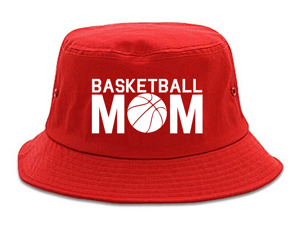Basketball Mom Bucket Hat Red