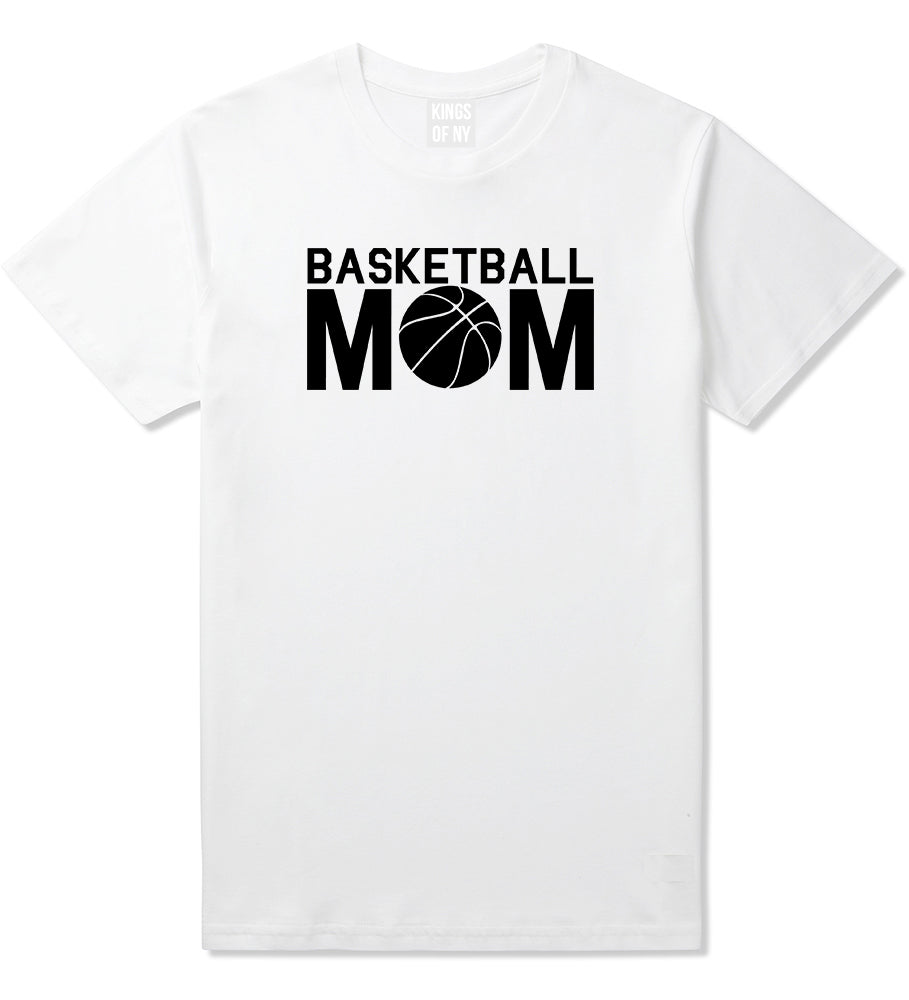 Basketball Mom White T-Shirt by Kings Of NY
