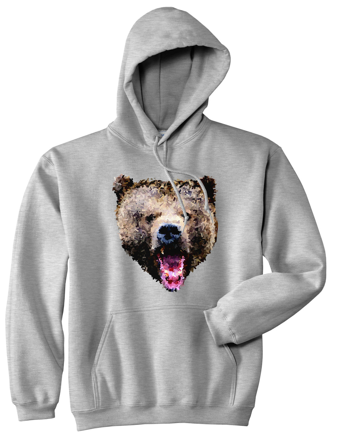 Bear Artwork Pullover Hoodie