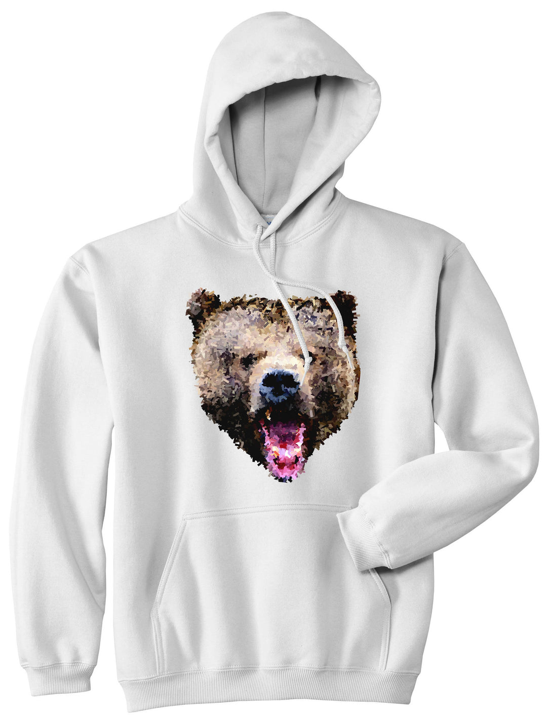 Bear Artwork Pullover Hoodie