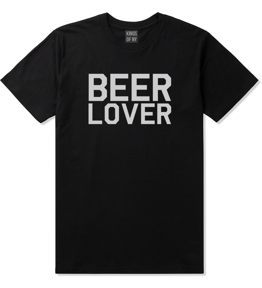 Beer_Lover_Drinking Mens Black T-Shirt by Kings Of NY