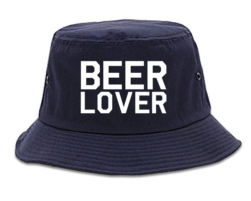 Beer_Lover_Drinking Mens Blue Bucket Hat by Kings Of NY