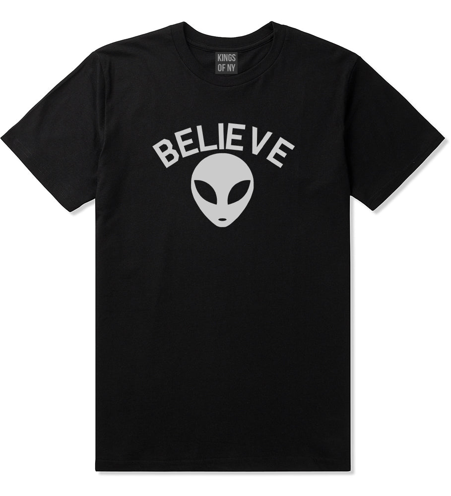 Believe Alien Black T-Shirt by Kings Of NY