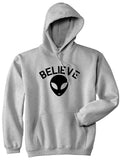 Believe Alien Grey Pullover Hoodie by Kings Of NY
