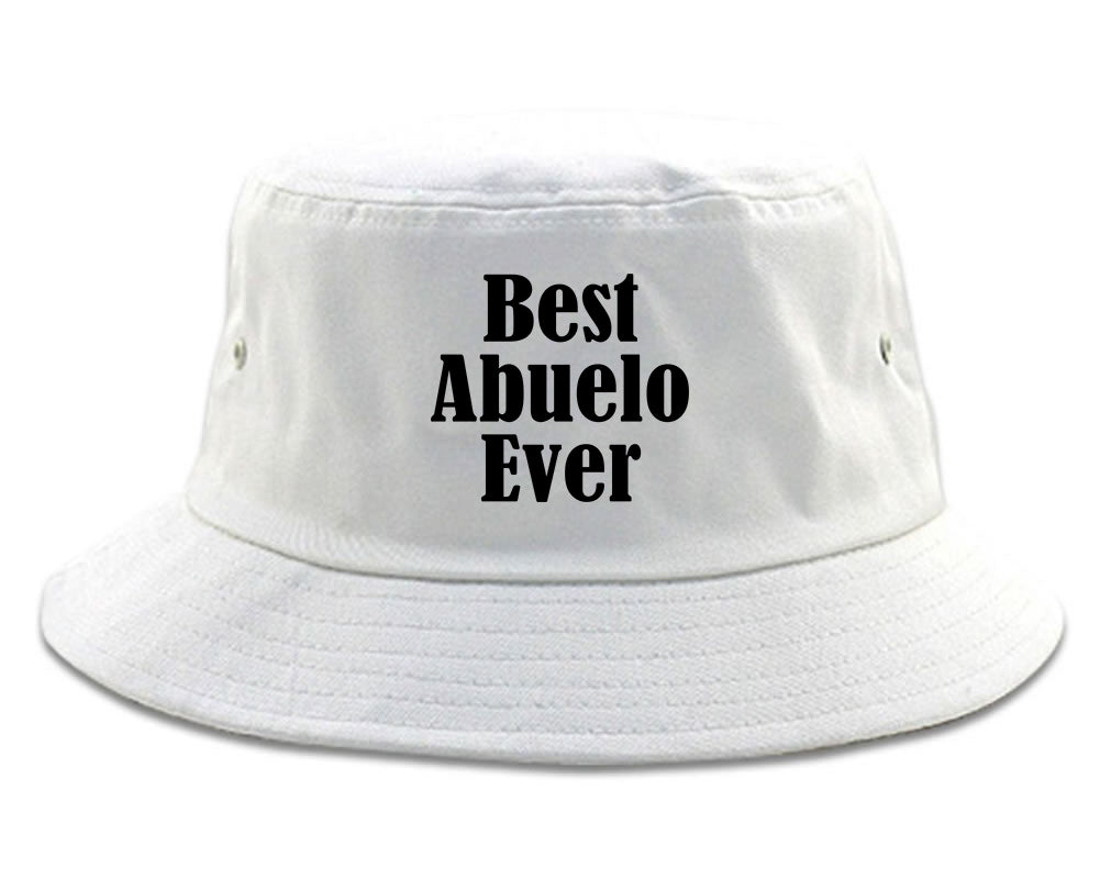 Best Abuelo Ever Grandpa Spanish Fathers Day Mens Bucket Hat White
