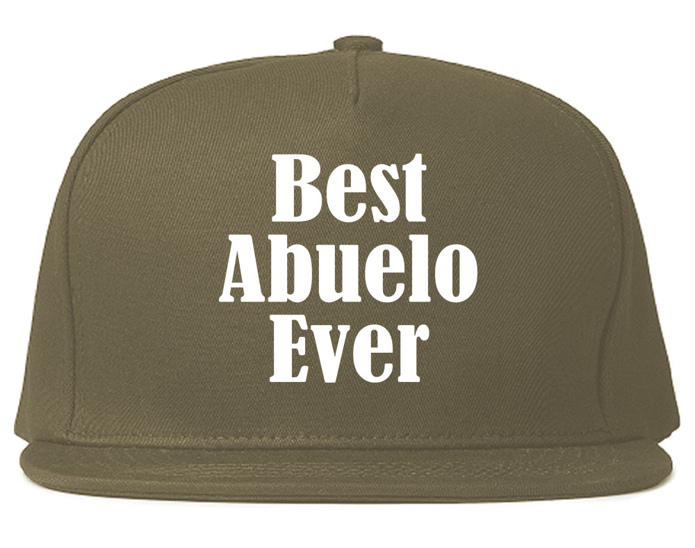 Best Abuelo Ever Grandpa Spanish Fathers Day Mens Snapback Hat Grey