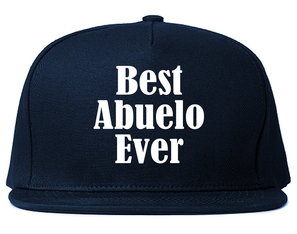 Best Abuelo Ever Grandpa Spanish Fathers Day Mens Snapback Hat Navy Blue