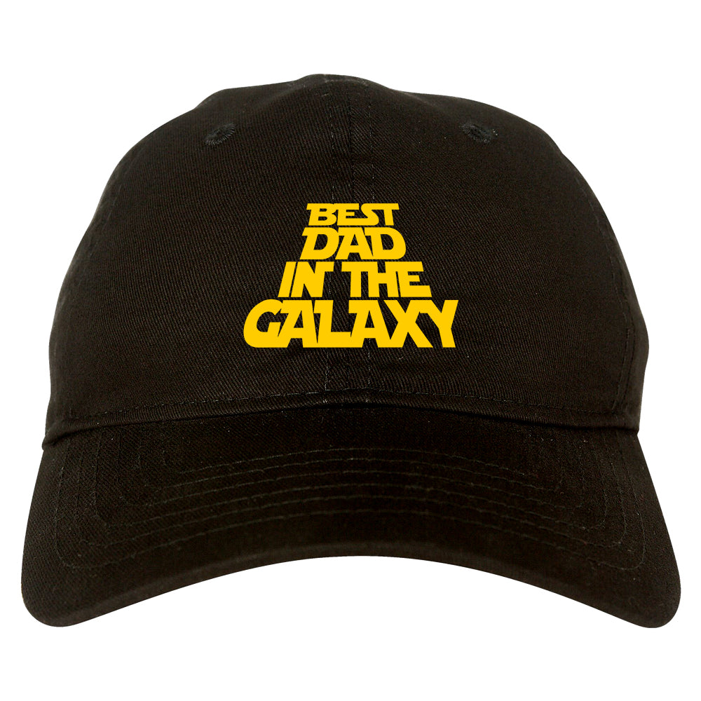 Best Dad In The Galaxy Mens Dad Hat Black