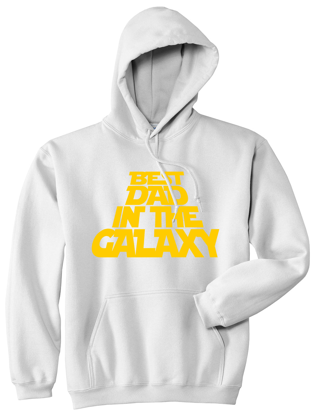 Best Dad In The Galaxy Mens Pullover Hoodie White