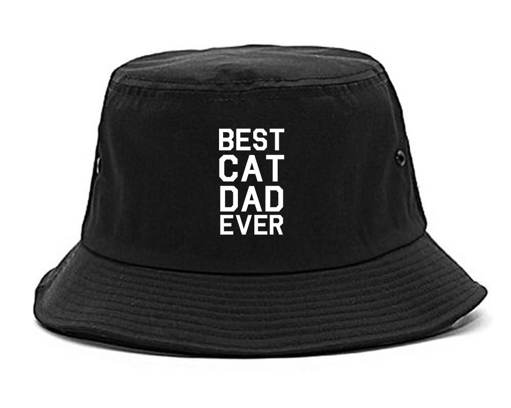 Best_Cat_Dad_Ever Mens Black Bucket Hat by Kings Of NY