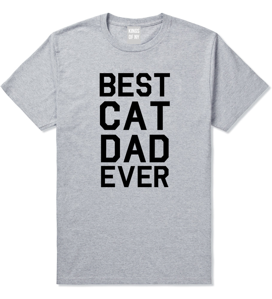 Best_Cat_Dad_Ever Mens Grey T-Shirt by Kings Of NY