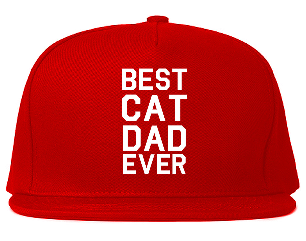 Best_Cat_Dad_Ever Mens Red Snapback Hat by Kings Of NY