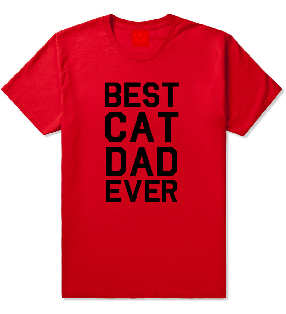 Best_Cat_Dad_Ever Mens Red T-Shirt by Kings Of NY