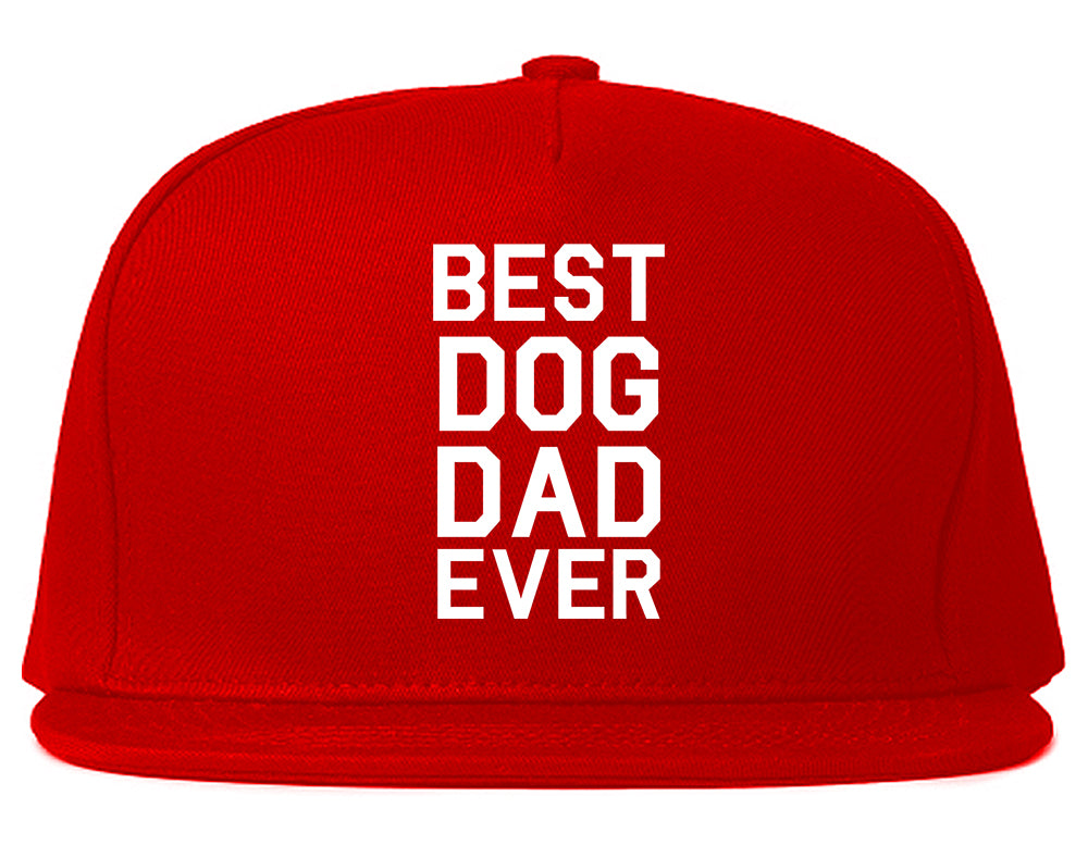 Best_Dog_Dad_Ever Mens Red Snapback Hat by Kings Of NY