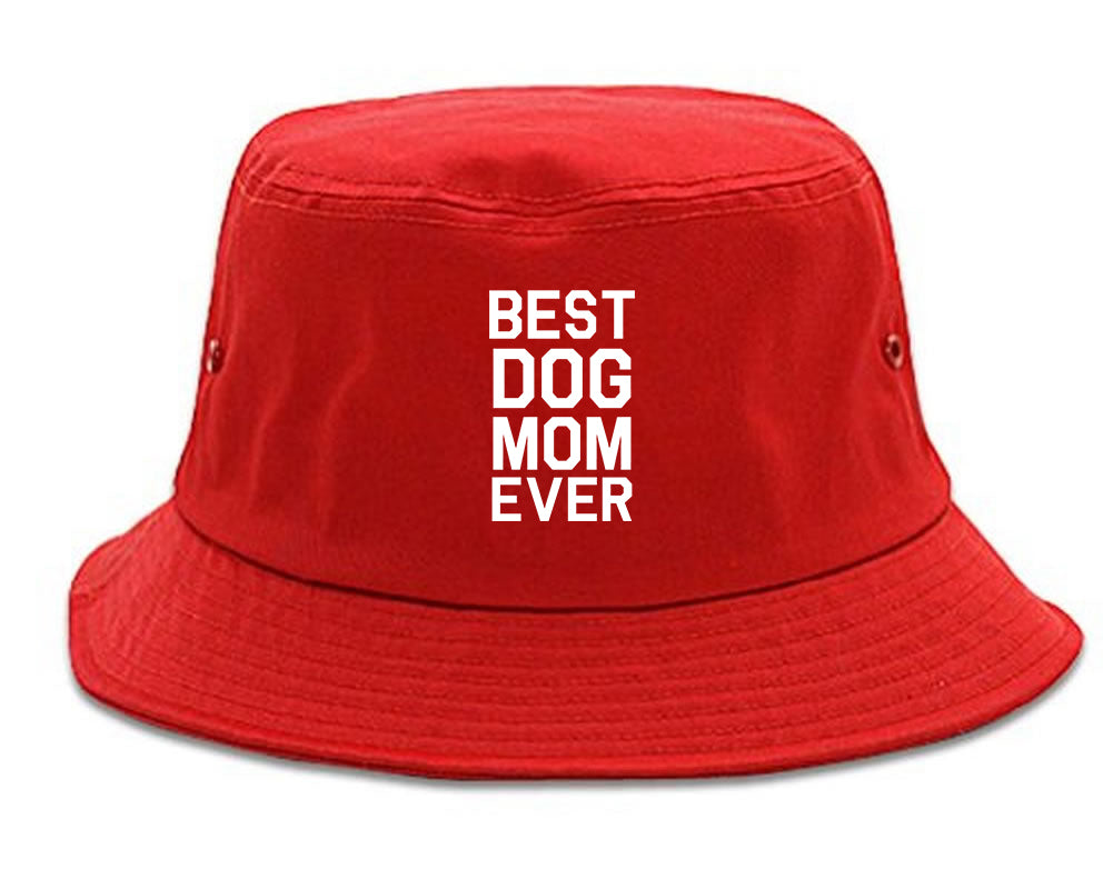 Best_Dog_Mom_Ever Mens Red Bucket Hat by Kings Of NY