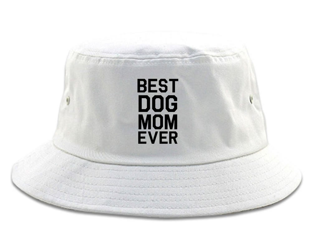 Best_Dog_Mom_Ever Mens White Bucket Hat by Kings Of NY