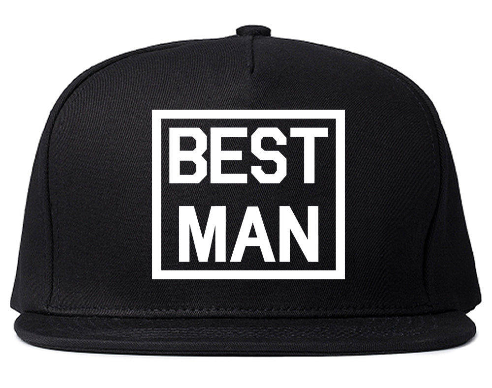Best Man Bachelor Party Snapback Hat Black