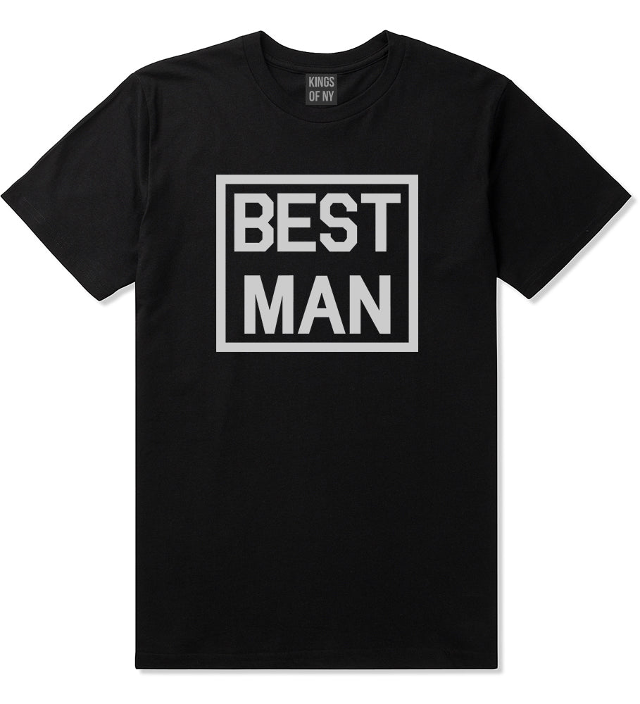 Best Man Bachelor Party Black T-Shirt by Kings Of NY