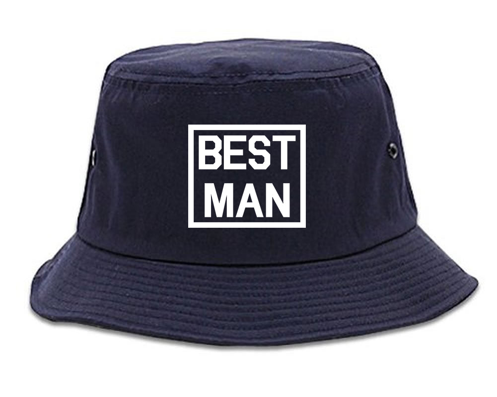 Best Man Bachelor Party Bucket Hat Blue